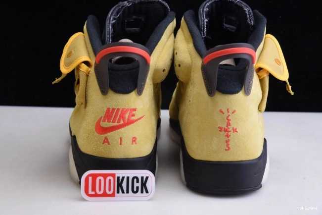 Rep TBkick YELLOW JORDAN 6 SCOTT AIR CN1084-300 X TRAVIS 0728